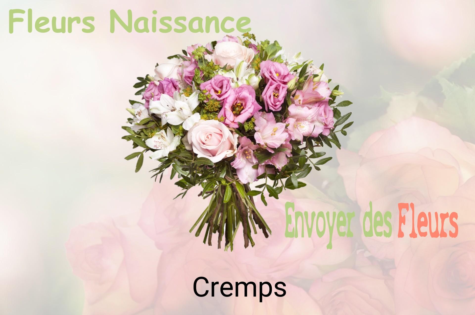 Bouquet de fleurs de naissance livré à Cremps